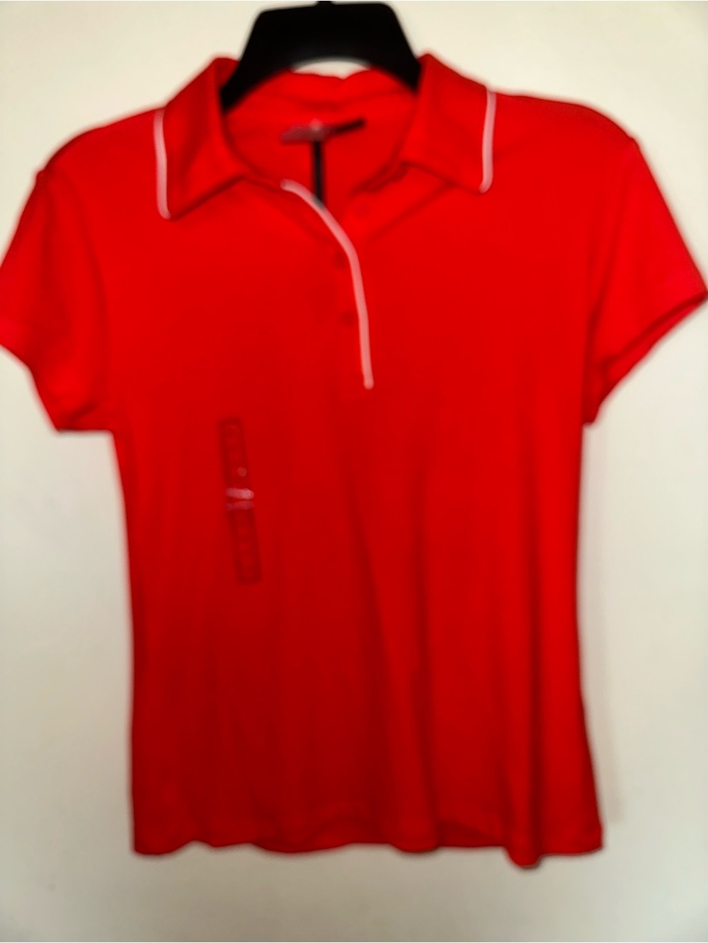 Calia | Red Women's Polo Top - Classic Short Sleeve size Small